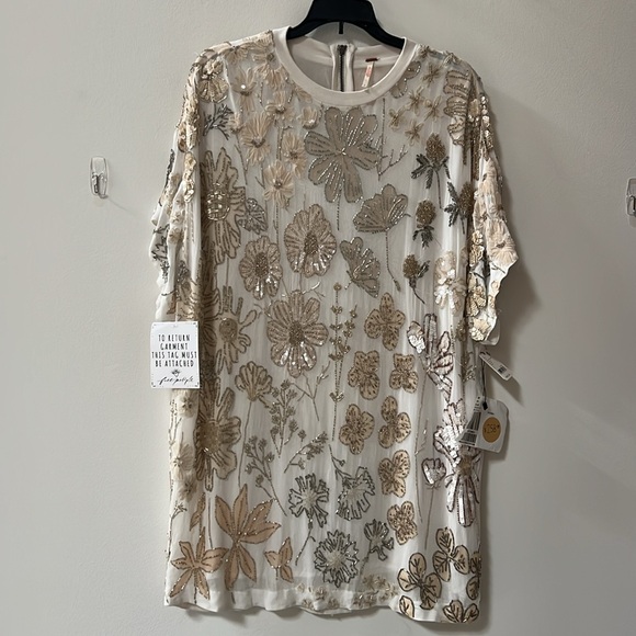 Free People Jewel Mini Dress S - Picture 5 of 8